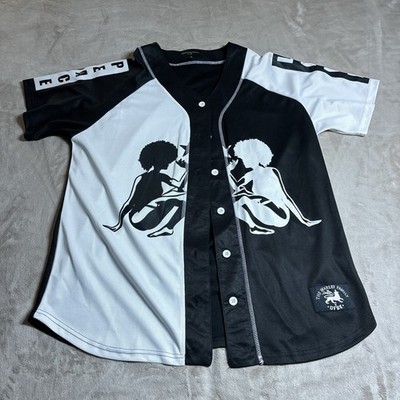 Defend Brooklyn x Marley Family Collaboration Afro Art Baseball Jersey Men s XL