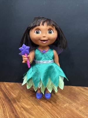 2005 Dora The Explorer Fairy Wishes Doll Animated Interactive Tested - Pls Read