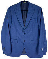 Massimo Dutti Men Extrafine Wool Blazer Jacket Size EUR: 48; USA 38