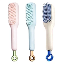 Self Cleaning Hair Brush Magic Retractable Brush Massage Anti-static Hair Brush