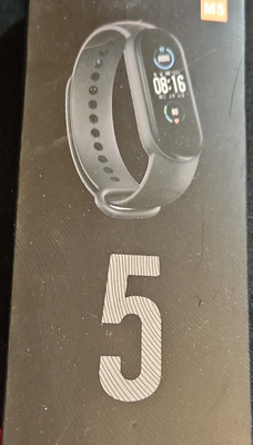 M5 Activity Tracker Smart Bracelet Black 1.1in Bluetooth iOS/Android HR Steps