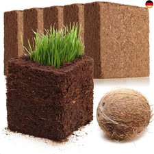 com-four® 5X Kokosanzuchterde - biologisch abbaubare Quell-Kokosscheiben - 