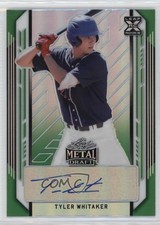 2021 Leaf Metal Draft Green Rainbow 1/10 Tyler Whitaker #BA-TW1 Auto 0b2
