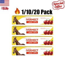 1-10-20Pack Authentic  Horse Dewormer Paste Apple Flavor  EXP 2026
