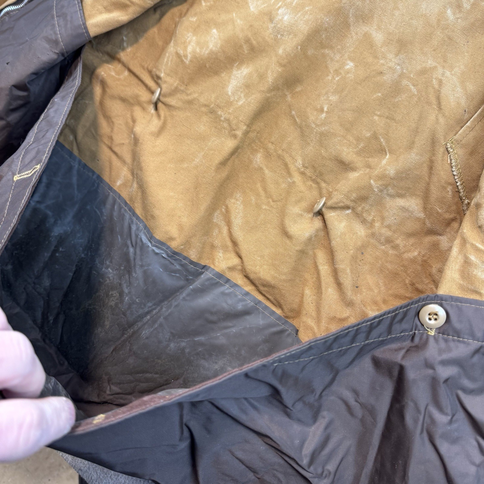 Vintage 60s Sport Bilt Canvas Hunting Jacket Old School Sportsman Padded Mens M thumbnail 9