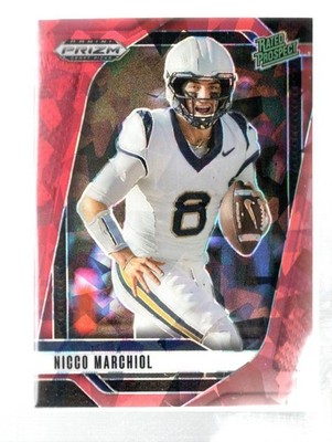 2025 Panini Prizm Draft Picks #170 Nicco Marchiol Prizms Red Ice