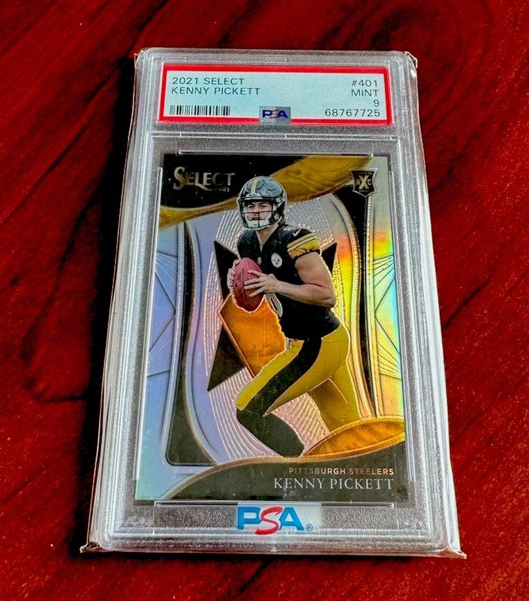 2021 Panini Select 2022 XRC Prizm Kenny Pickett #401 PSA 9 MINT
