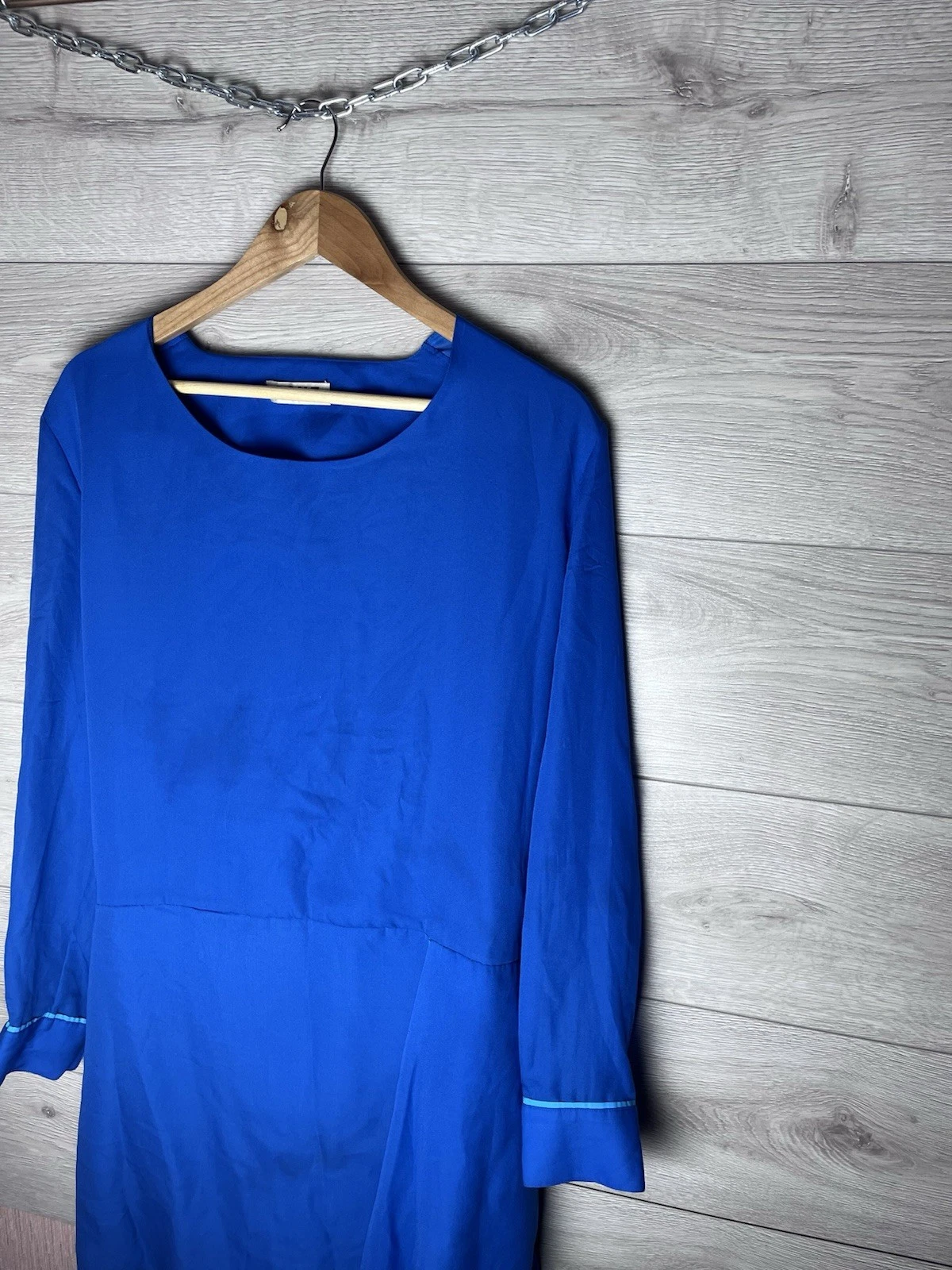 ACNE STUDIOS LUSSO ABITO LUNGO DONNA ACNE TAGLIA 40 BLU MADE IN ??