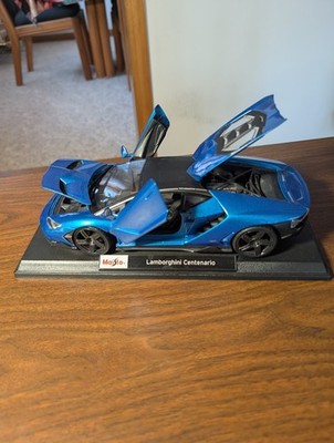 Maisto Lamborghini Centenario 1/18 Diecast Model Car Blue Die Cast
