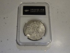 1918 American Eagle Silver Coin Non Magnetic
