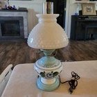 Vintage Hobnail White Milk Glass "Gone With The Wind" Table Lamp