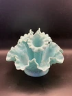 Vintage Fenton Turquoise  Hobnail Epergne