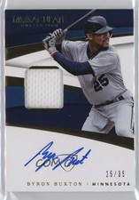 2018 Panini Immaculate Material Signatures 25/35 Byron Buxton #IMS-BB Auto gp1