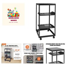 20U Open Frame Server Rack  Ergonomic Design  Complete Accessories Included