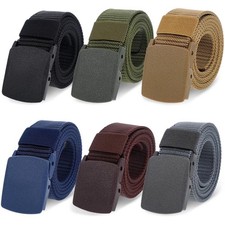 6 PCS Tactical Nylon Webbing Canvas Belt for Men/Women Military Style Belt He...