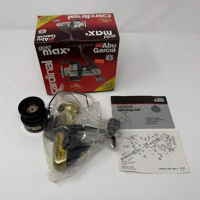 Vintage ABU GARCIA CARDINAL GOLD MAX 4 SPINNING REEL 5 BEARING 5.1