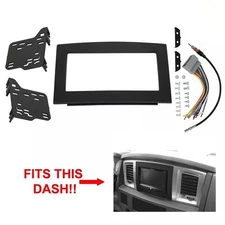 For 06-09 2010 Dodge Ram 1500/2500 Car Stereo Radio Double Din Dash BEZEL Kit