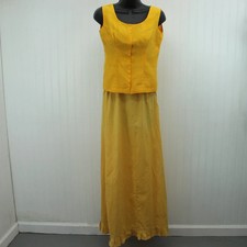 Edwardian Costume Cotton Drawstring Skirt Top Factory Motoring Outfit DIY