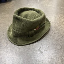 VTG RARE Borsalino Fedora Hat Fur 6-3/4 Italy 50s 60s Original Tags Owner Card