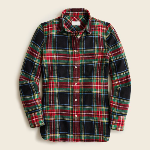 J.Crew Women Classic-fit Flannel Shirt 
