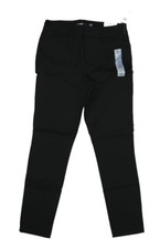 Old Navy High Waisted Pixie Skinny Ankle Pants Trousers Black Womens 4