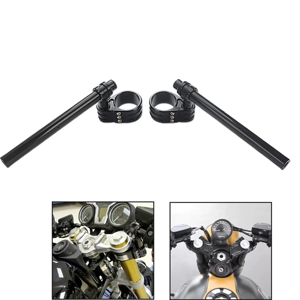 55mm CNC Riser Clip on & Adjustable Height handlebar For BMW R NINE T 2014-2019 Foto 2 de 4