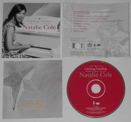 Natalie Cole - Caroling Caroling Christmas With U.S. promo cd, Gold DJ Stamp