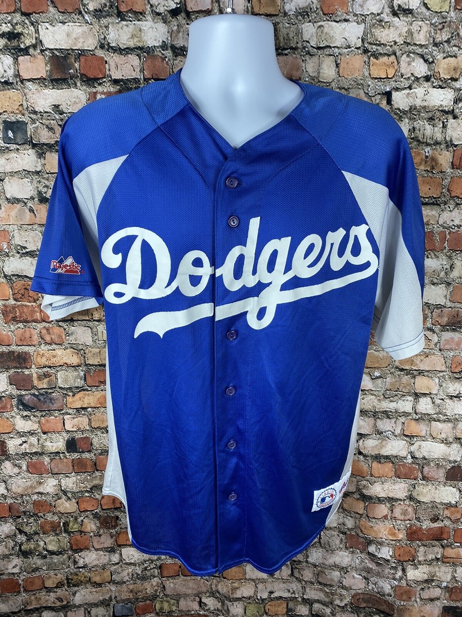 Vintage 90s Los Angeles Dodgers Mike Piazza Majestic Jersey Large 