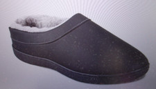 Haggar Men's Indoor/Outdoor Pebbled Clog Slippers Large Black 45