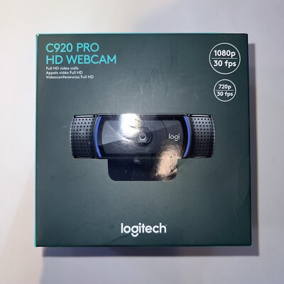 Logitech C920 Pro HD Webcam - Black - NEW / Unopened Box