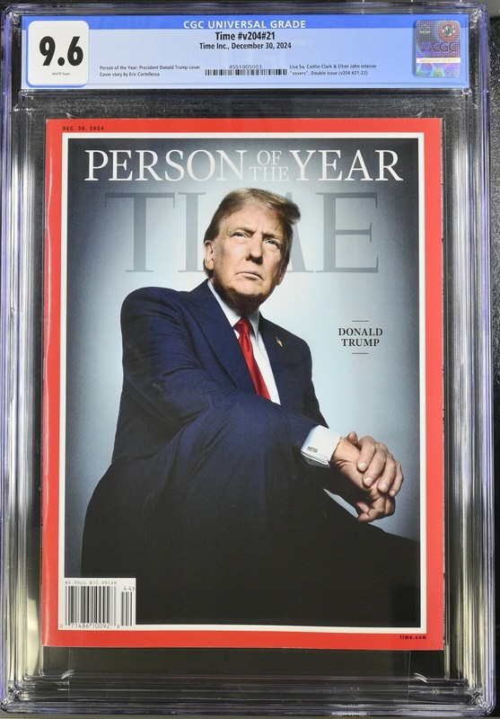 Donald Trump December 30 2024 Time Magazine Person of the Year CGC 9.6