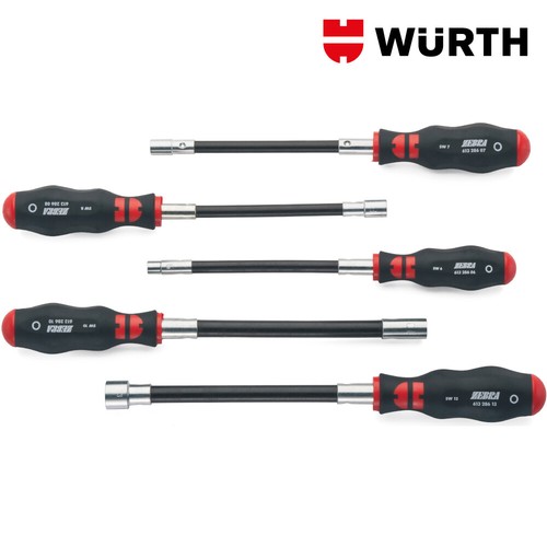 Cacciaviti Flessibili Professionali Set 5pz - WÜRTH 06139865 - Foto 2 di 5