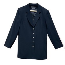 Liz Claiborne Vintage Black Blazer Style WA860830 A-15 Size 10
