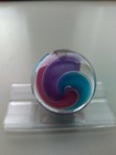 JODY FINE, RIBBON CORE SWIRL MARBLE, HAND MADE 1.16 " , BEAUTIFUL COLORS, NM — photo 8