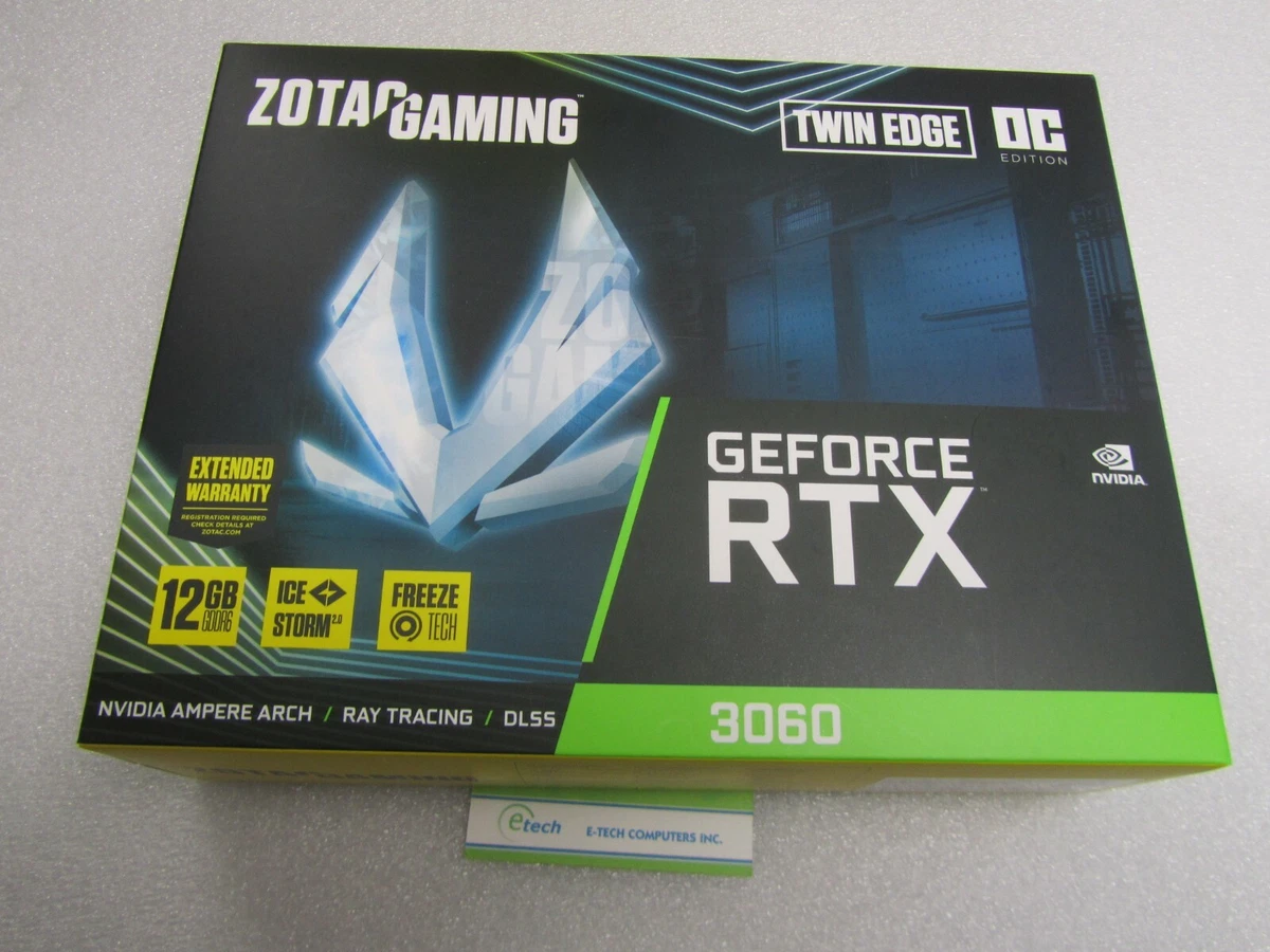 ZOTAC NVIDIA GeForce RTX 3060 12GB GDDR6 Computer Graphics Cards