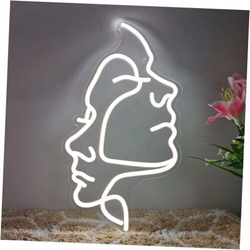 Neon Signs Face LED Neon Lights Ins Style Art Wall Decorative Lights