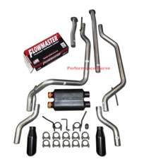 Fits 09 - 20 Toyota Tundra Dual Exhaust Kit w/ Flowmaster Super 44 Muffler