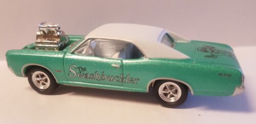 Johnny Lightning '66 Pontiac GTO Pro Street Custom 1:64 Gummireifen Metall unten - Bild 7 von 11
