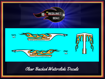 1:64 Scale '55 Chevy Gulf Gasser Custom Decal Sheet - SCR-0316 For Model Cars