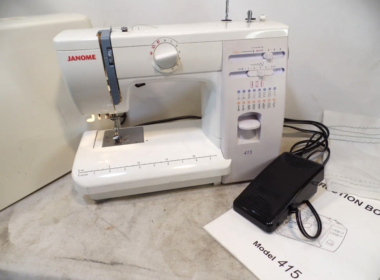 Janome 415 Sewing Machine DecorativeStitches Clean Tested with Case eBay