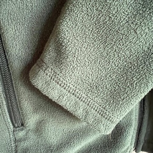 Lands' End Green Zip-Up Fleece Jacket Unisex Youth Large - Picture 4 of 6