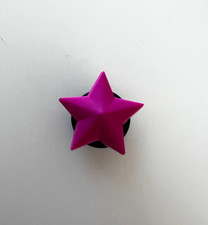 Original Jibbitz Croc/Shoe Charm: Magenta/Pink Star, new unused