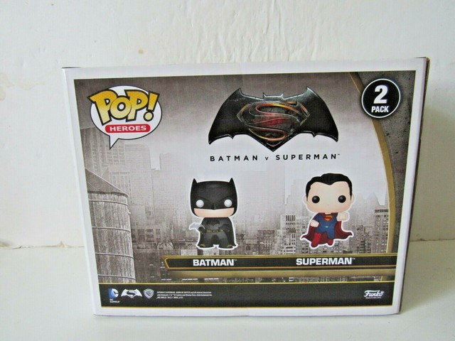 Funko Pop Heroes Toysrus Exclusive 2 Pack Batman vs Superman Vinyl Figure 849803070052 for sale