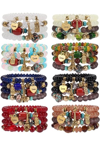 Gift,Jewelry For Women,Bohemian Stackable Bead Bracelets for Women - Picture 3 of 5