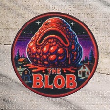 The Blob Classic Horror Patch - Sci-Fi Monster Movie Iron-On Applique, Retro