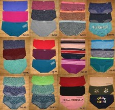 3 Victoria's Secret Pink Seamless Yoga Panties Low Rise Hipster Small You Choose