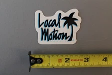 LOCAL MOTION Surfboards Hawaii Black Blue OG 80's Vintage Skateboarding STICKER