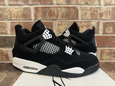 New 10.5 Nike Air Jordan 4 Retro Black White Thunder IV FQ8138-001 New 10.5 Nike Air Jordan 4 Retro Black White Thunder IV FQ8138-001