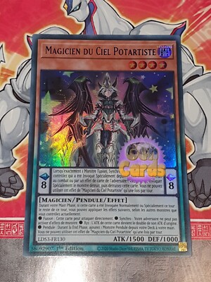 Yu Gi Oh Karte HIMMELSMAGIER POTARTIST LDS3-FR130 BLAUER TITEL