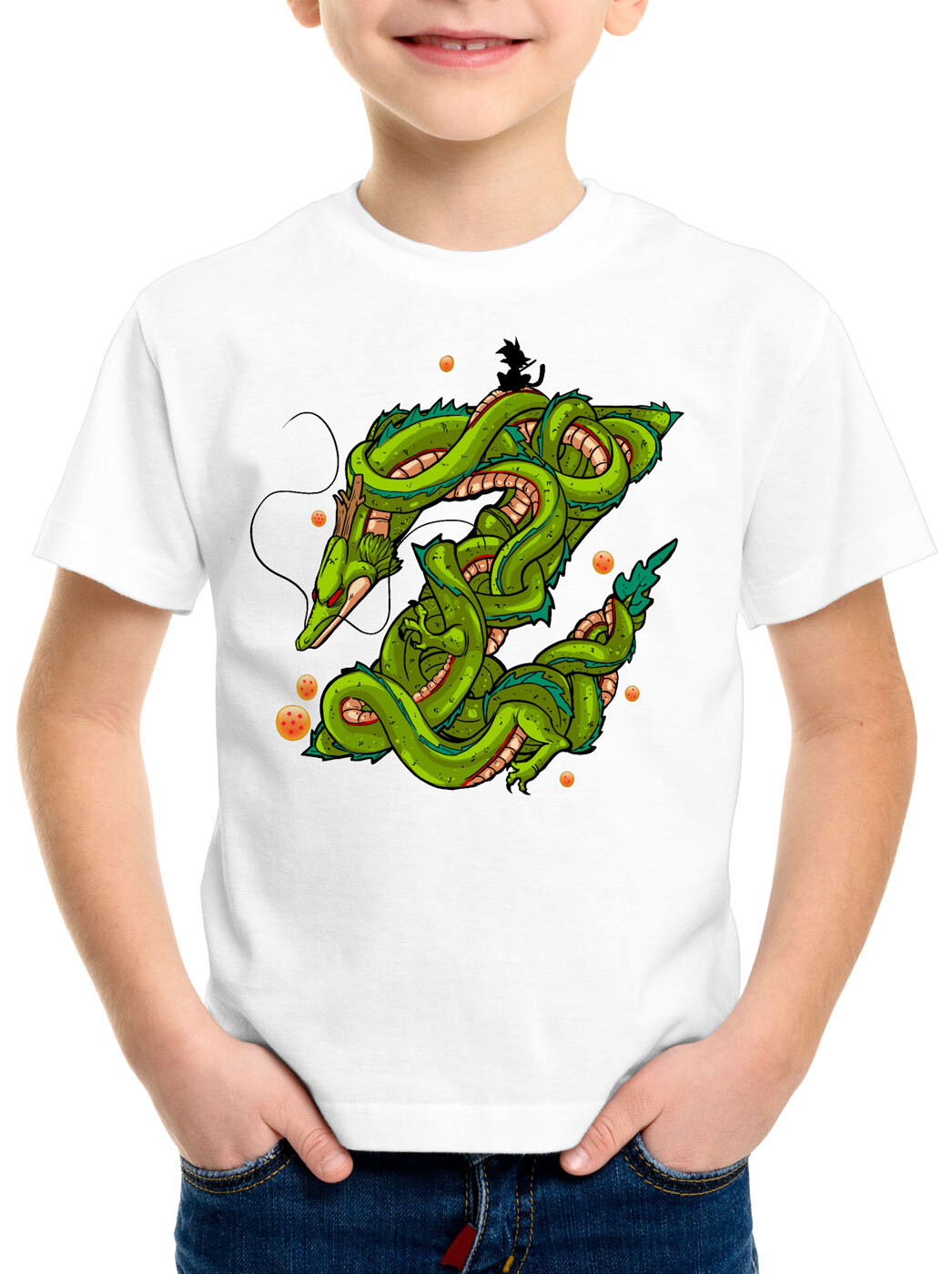 Camiseta Z Dragón Niños Shenlong Shenron Super Saiyajin Meister Roshi Z GT